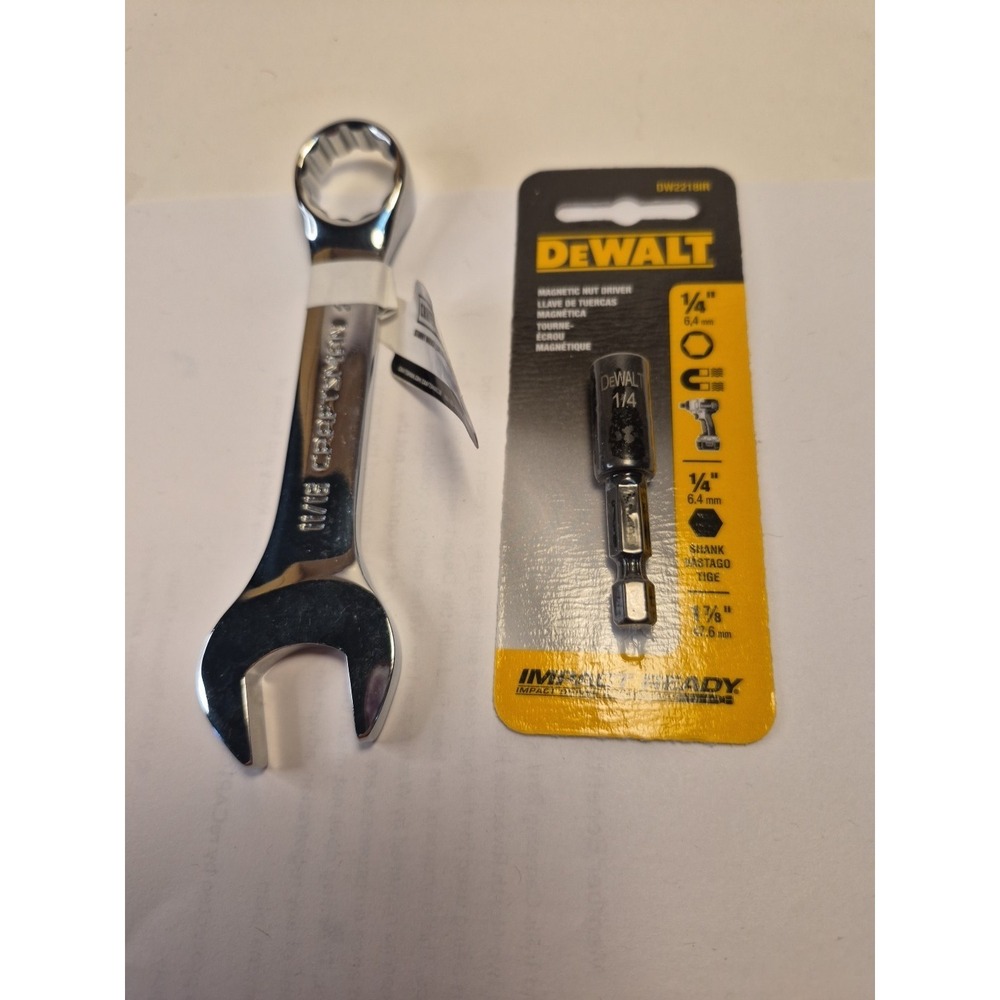 Craftsman Stubby Wrench And Dewalt Nut Driver